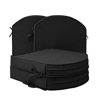 Outdoor Chair Cushions Set of 4 Fade Water Resistant