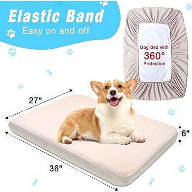 Waterproof Washable Dog Bed Cover Sheets, 2 Pack