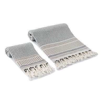 Turkish Cotton Kilim Woven Bath Towel