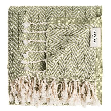 Herringbone Turkish Cotton Bath and Hand Towel - Set