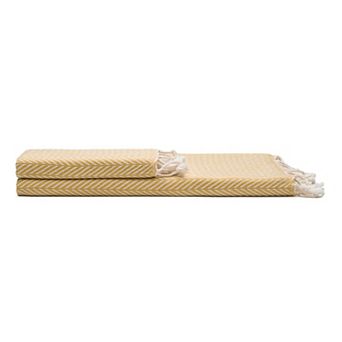 Herringbone Turkish Cotton Bath and Hand Towel - Set