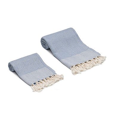 Whisper Weight Turkish Cotton Bath and Hand Towel - Set