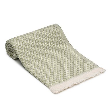 Serenity Grid Turkish Cotton Bath and Hand Towel - Set