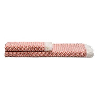 Serenity Grid Turkish Cotton Bath and Hand Towel - Set