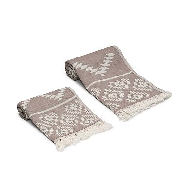 Turkish Cotton Hand Towels - Set of 2