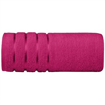 Elegant Comfort 1 pc premium turkish cotton 4 lines stripe jumbo towel 35x 70 inch