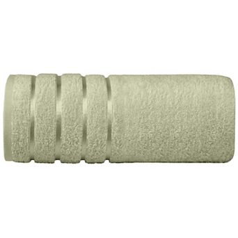 Elegant Comfort 1 pc premium turkish cotton 4 lines stripe jumbo towel 35x 70 inch