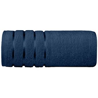 Elegant Comfort 1 pc premium turkish cotton 4 lines stripe jumbo towel 35x 70 inch