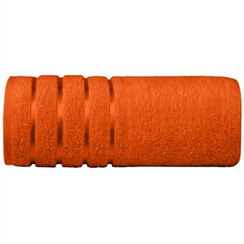 Elegant Comfort 1 pc premium turkish cotton 4 lines stripe jumbo towel 35x 70 inch