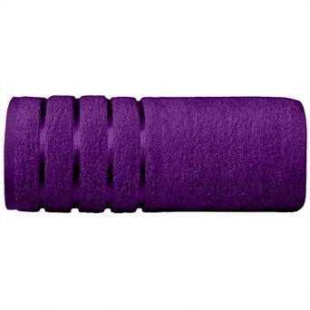 Elegant Comfort 1 pc premium turkish cotton 4 lines stripe jumbo towel 35x 70 inch