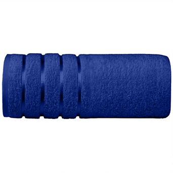 Elegant Comfort 1 pc premium turkish cotton 4 lines stripe jumbo towel 35x 70 inch