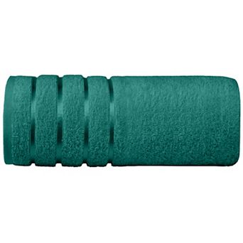 Elegant Comfort 1 pc premium turkish cotton 4 lines stripe jumbo towel 35x 70 inch