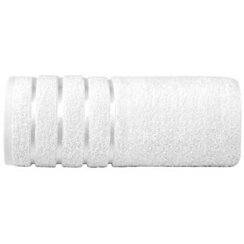 Elegant Comfort 1 pc premium turkish cotton 4 lines stripe jumbo towel 35x 70 inch