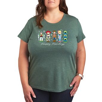 Plus Size Disney / Pixar's Toy Story Happy Holidays Nutcrackers Graphic Tee