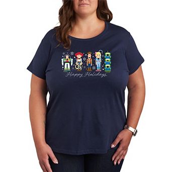 Plus Size Disney / Pixar's Toy Story Happy Holidays Nutcrackers Graphic Tee