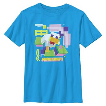 Boys 6-20 Minecraft Chicken Graphic Tee
