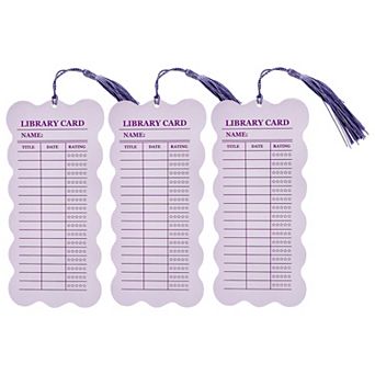 Streamline Vintage Library Card Bookmarks 3 pc Set