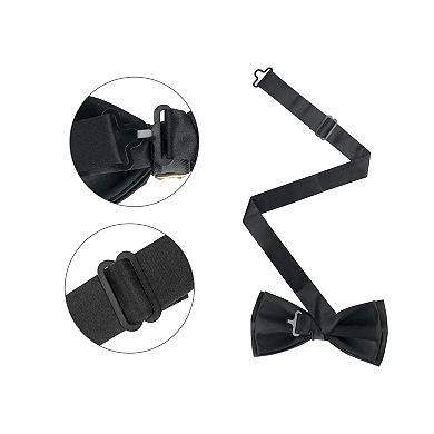 Men's Pre-tied Bowtie Rhinestone Decor Sparkly Bow Ties for Elegant Wedding