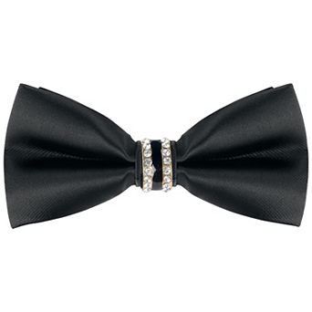 Men's Pre-tied Bowtie Rhinestone Decor Sparkly Bow Ties for Elegant Wedding