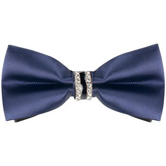 Men's Pre-tied Bowtie Rhinestone Decor Sparkly Bow Ties for Elegant Wedding