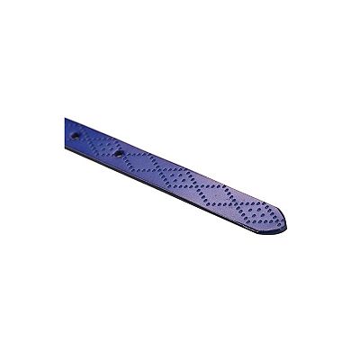 Women Exotic Embossed Diamond Pattern Single Pin Buckle Slender Waist Belt
