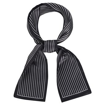 Skinny Scarves Stripe Neck Wraps for Women Fashion Neckerchief Ribbon Hairband