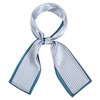 Skinny Scarves Stripe Neck Wraps for Women Fashion Neckerchief Ribbon Hairband