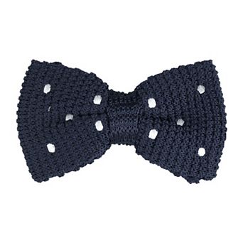 Men's Knitted Pre-tied Polka Dots Bow Ties Adjustable Strap Bow Ties