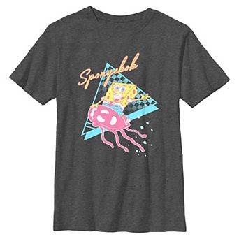Boys 6-20 SpongeBob SquarePants Riding Jellyfish Graphic Tee