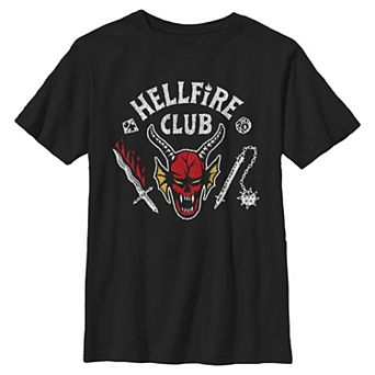 Boys 6-20 Stranger Things Hellfire Club Logo Graphic Tee