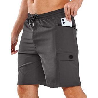Men's Casual Sports Shorts with Pockets Quick Dry Athletic Gym Workout Shorts