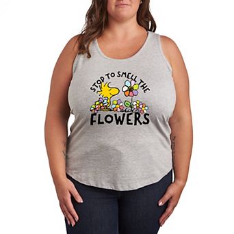Plus Size Peanuts Woodstock Graphic Racerback Tank Top