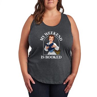 Plus Size Disney Princess Belle Graphic Racerback Tank Top