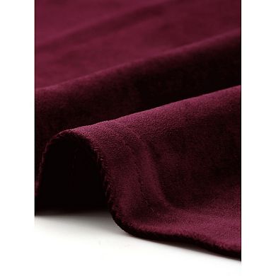 Velvet Cape Blazer for Women Split Long Sleeve Open Front Cardigan Coat