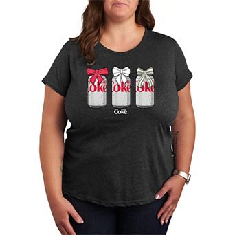 Plus Size Diet Coke Christmas Bows Graphic Tee