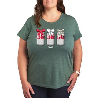 Plus Size Diet Coke Christmas Bows Graphic Tee