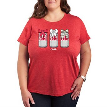 Plus Size Diet Coke Christmas Bows Graphic Tee