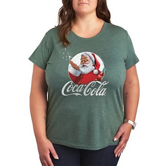 Plus Size Coca-Cola Santa Claus Vintage Christmas Graphic Tee