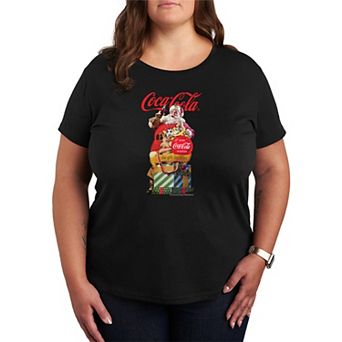 Plus Size Coca-Cola Santa Claus Graphic Tee