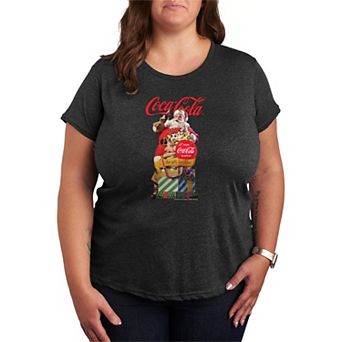 Plus Size Coca-Cola Santa Claus Graphic Tee