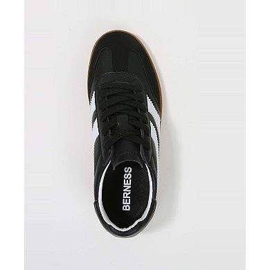 Berness Lilliann Mixed Panel Lace-Up Sneakers