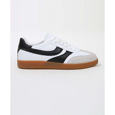Berness Lilliann Mixed Panel Lace-Up Sneakers