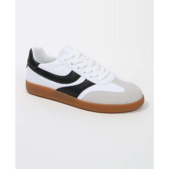Berness Lilliann Mixed Panel Lace-Up Sneakers
