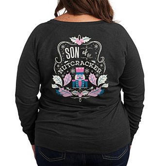 Plus Size Elf Son Of A Nutcracker French Terry Long Sleeve Tee