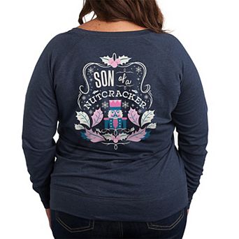 Plus Size Elf Son Of A Nutcracker French Terry Long Sleeve Tee