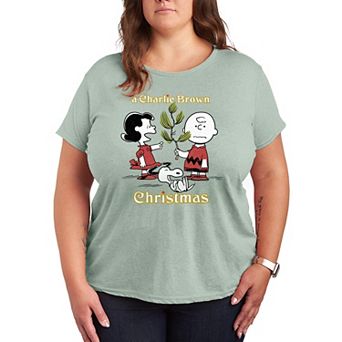 Plus Size Peanuts A Charlie Brown Christmas Tree Graphic Tee
