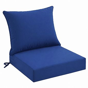 Outdoor Seat Cushion Set Waterproof Fade-Resistant Removable Cover Thick Deep Seating Patio
