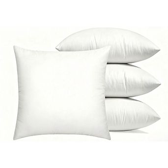 Outdoor Pillow Inserts, 18x18 Pack of 4, Water Resistant Throw Pillow Cushions