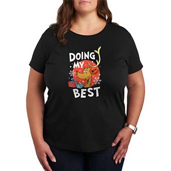 Plus Size Dr. Seuss The Grinch "Doing My Best" Graphic Tee