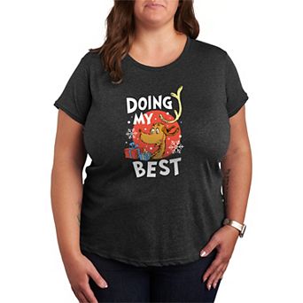 Plus Size Dr. Seuss The Grinch "Doing My Best" Graphic Tee